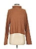 Open Edit Brown Turtleneck Sweater Size S - photo 1