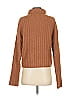Open Edit Brown Turtleneck Sweater Size S - photo 2