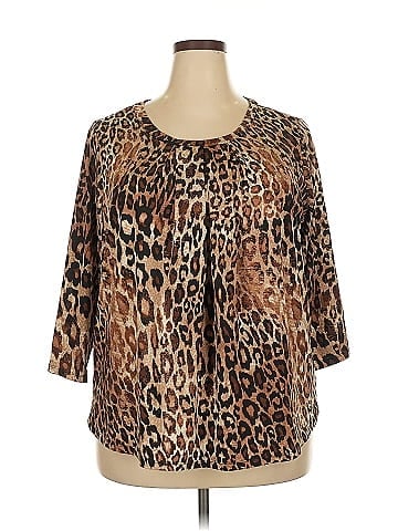 Worthington 3/4 Sleeve Blouse (view 1)