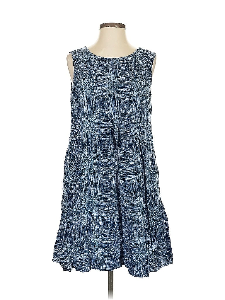 Pre-owned Sonoma Goods For Life Sleeveless Top Blue Square Neckline Tops