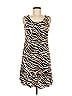 Lucy & Laurel Animal Print Brown Casual Dress Size 8 - photo 1