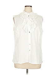 Kasper Sleeveless Button Down Shirt