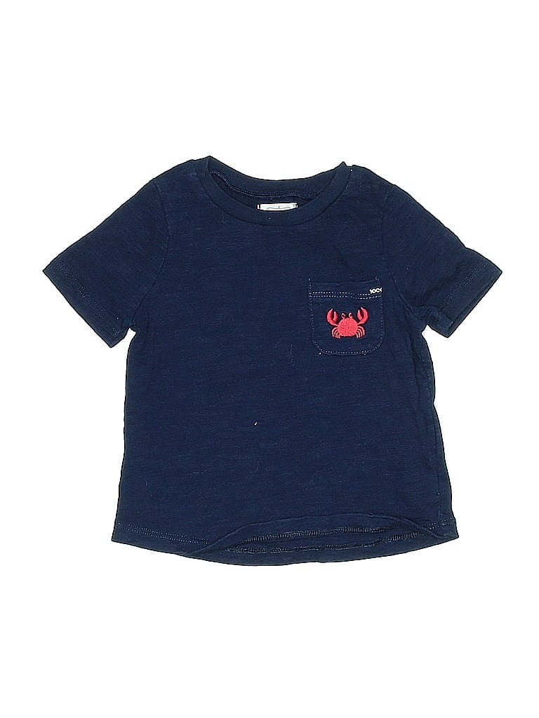 Pre-owned Mud Pie Kids' Short Sleeve T-shirt In Blue