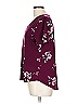 Elle Floral Burgundy Short Sleeve T-Shirt Size L - photo 5