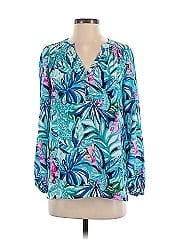 Lilly Pulitzer Long Sleeve Silk Top