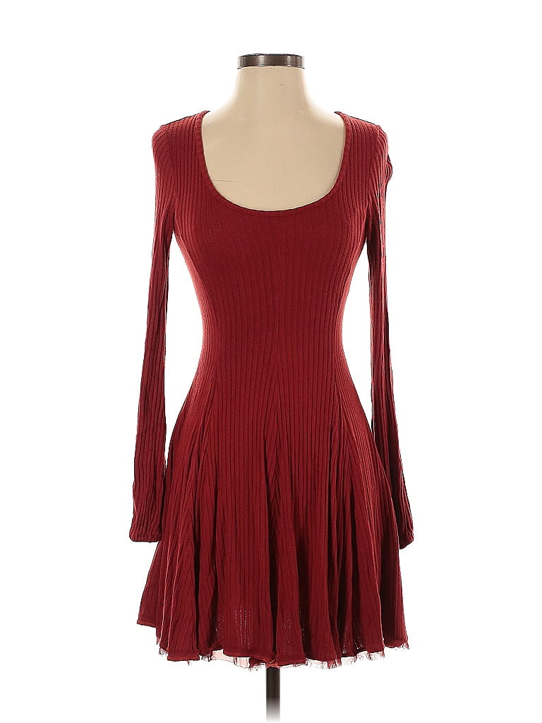 Ecote Burgundy Cocktail Dress Size S - photo 1