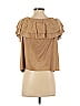 Soho JEANS NEW YORK & COMPANY Tan Short Sleeve Top Size M - photo 2