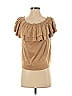 Soho JEANS NEW YORK & COMPANY Tan Short Sleeve Top Size M - photo 1