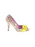 ETRO Floral Yellow Tan Heels Size EU 40 - photo 1