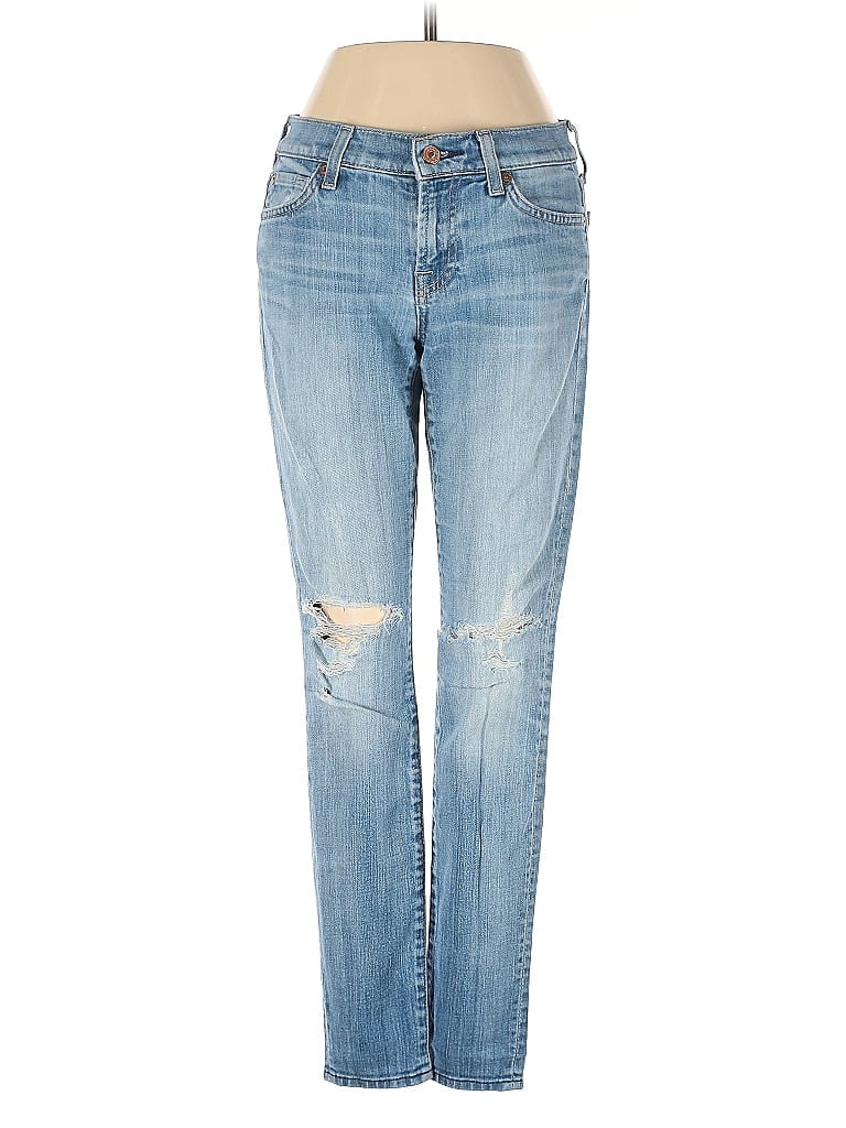 Pre-owned 7 For All Mankind Jeans In Blue