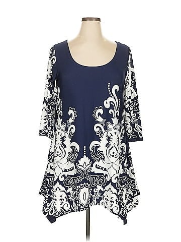 White Mark 3/4 Sleeve Top (view 1)