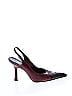Chanel Color Block Burgundy Vintage Camellia Heels Size EU 38 1/2 - photo 1