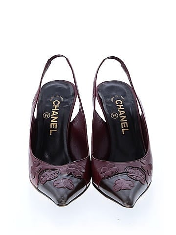 Chanel Vintage Camellia Heels (view 2)