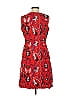 Eva Mendes by New York & Company 100% Polyester Paisley Red Cocktail Dress Size 8 - photo 2