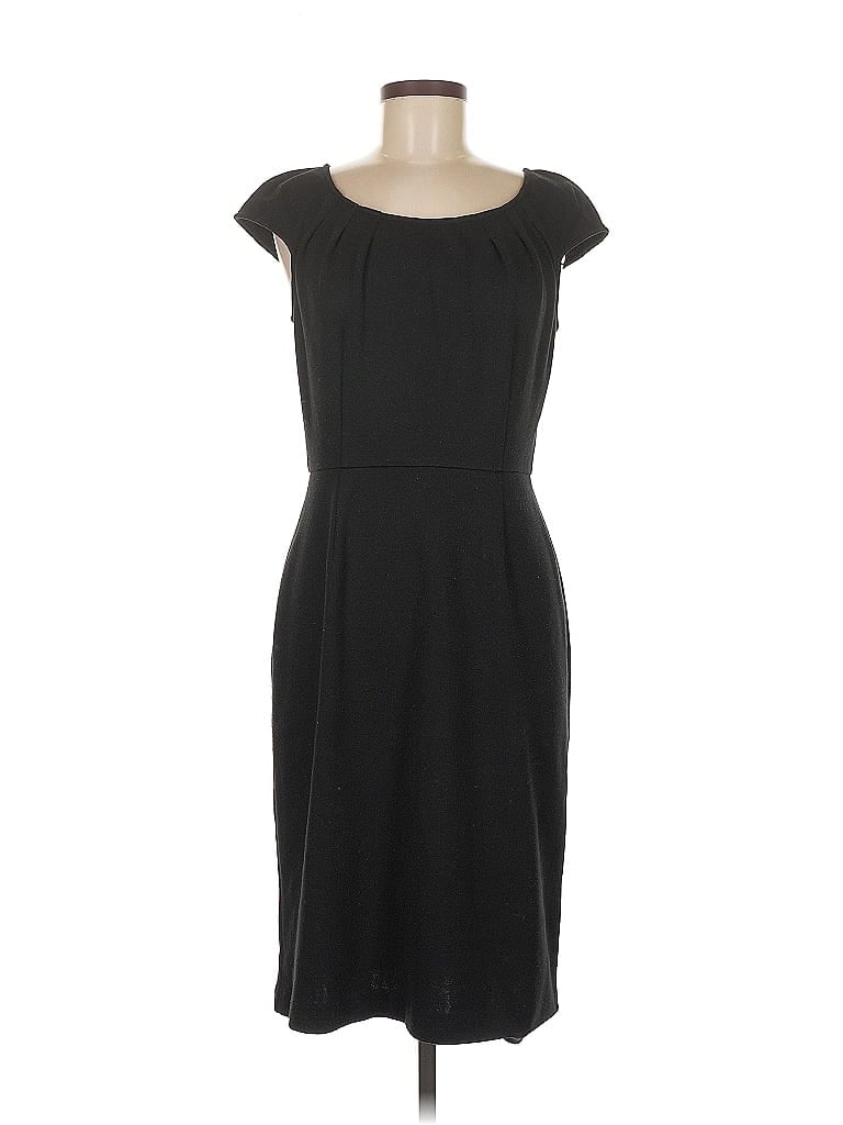 Adrianna Papell Solid Black Cocktail Dress Size 8 - photo 1