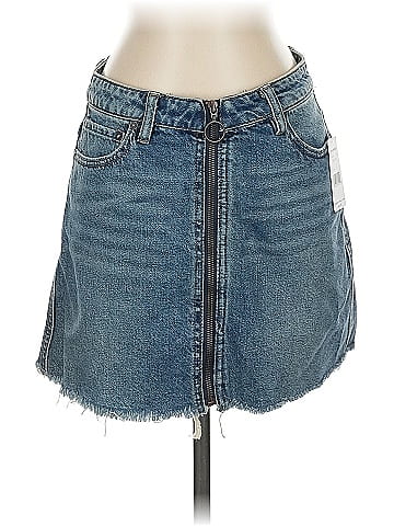 We the Free Denim Skirt (view 1)