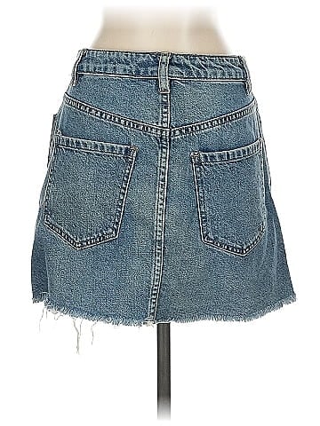 We the Free Denim Skirt (view 2)