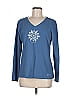 Life Is Good 100% Cotton Blue Long Sleeve T-Shirt Size M - photo 1