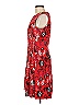 Eva Mendes by New York & Company 100% Polyester Paisley Red Cocktail Dress Size 8 - photo 5