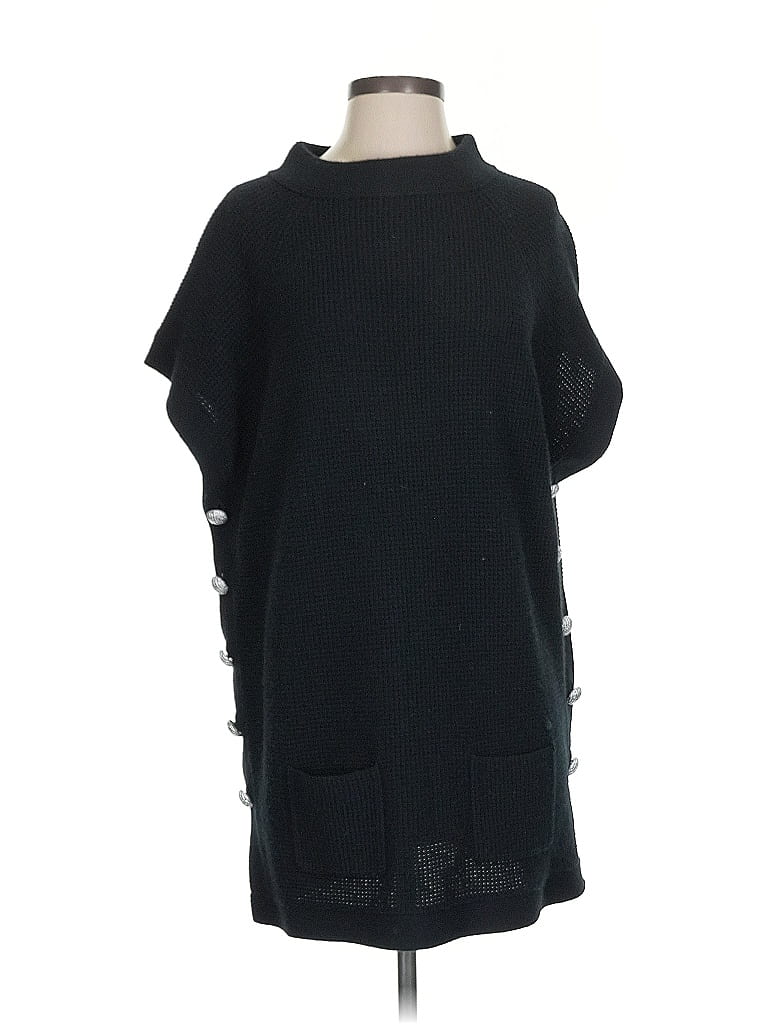Pre-owned St John Wool Pullover Sweater In Black