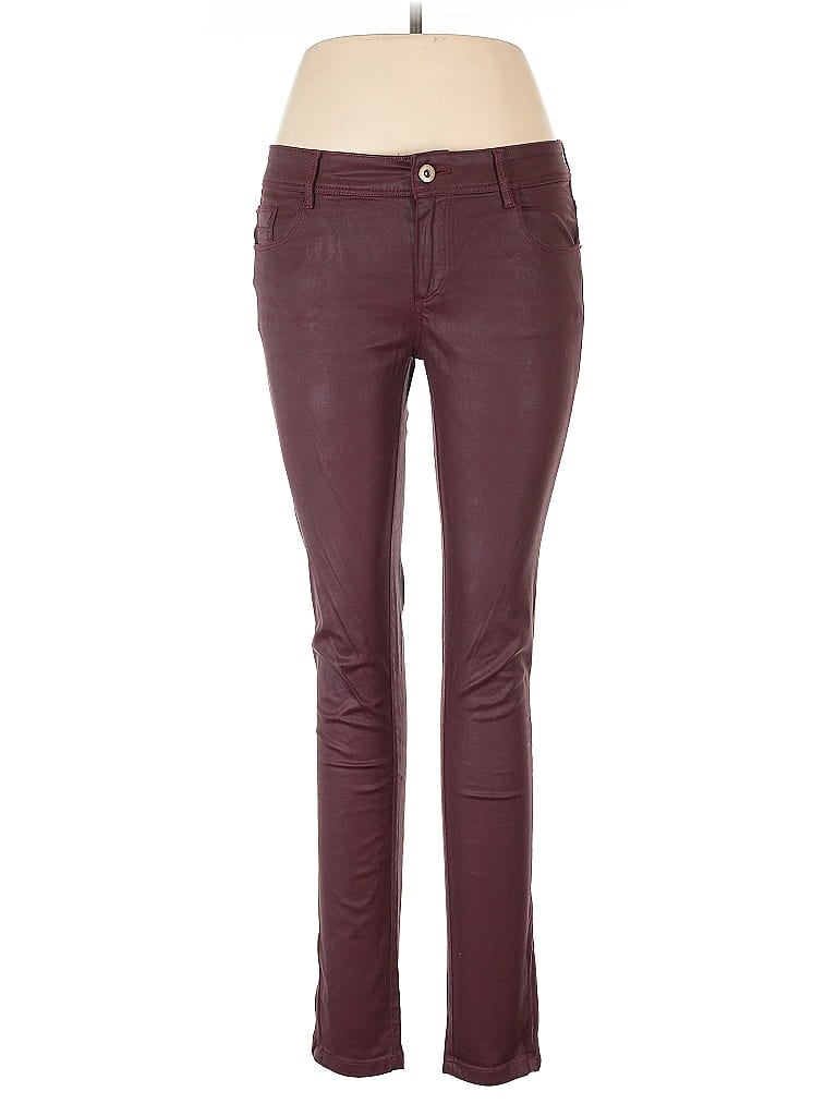 Massimo Dutti Burgundy Jeans Size 30 waist - photo 1