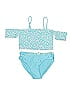 Art Class Hearts Blue Two Piece Swimsuit Size 16 (big kids) - photo 1