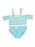 Art Class Hearts Blue Two Piece Swimsuit Size 16 (big kids) - photo 2