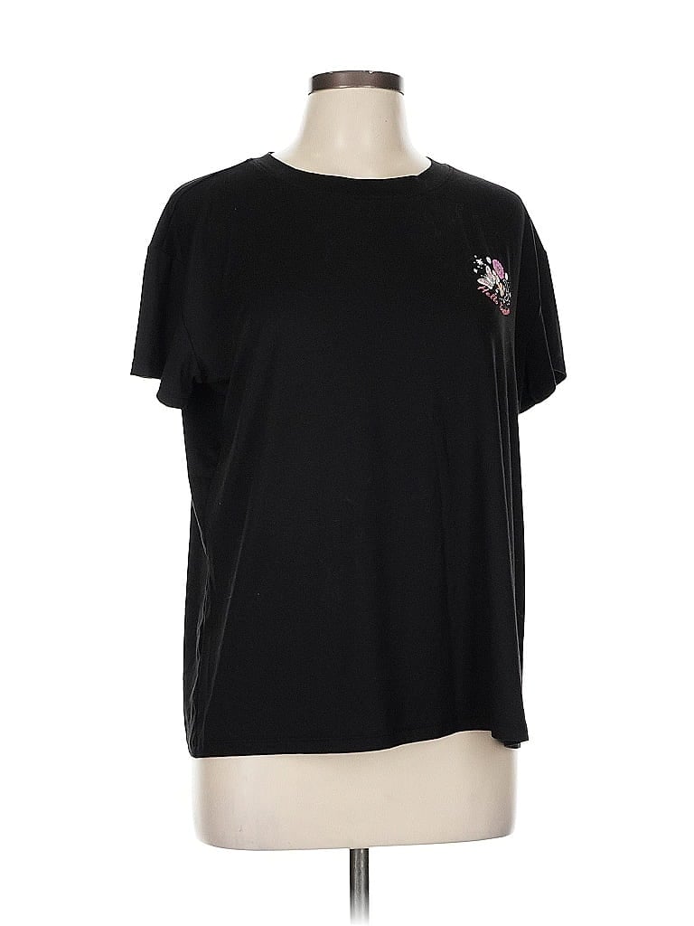 Pre-owned Joyspun Short Sleeve T-shirt In Black