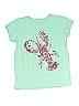 Crewcuts 100% Cotton Teal Short Sleeve T-Shirt Size 8 (big kids) - photo 1