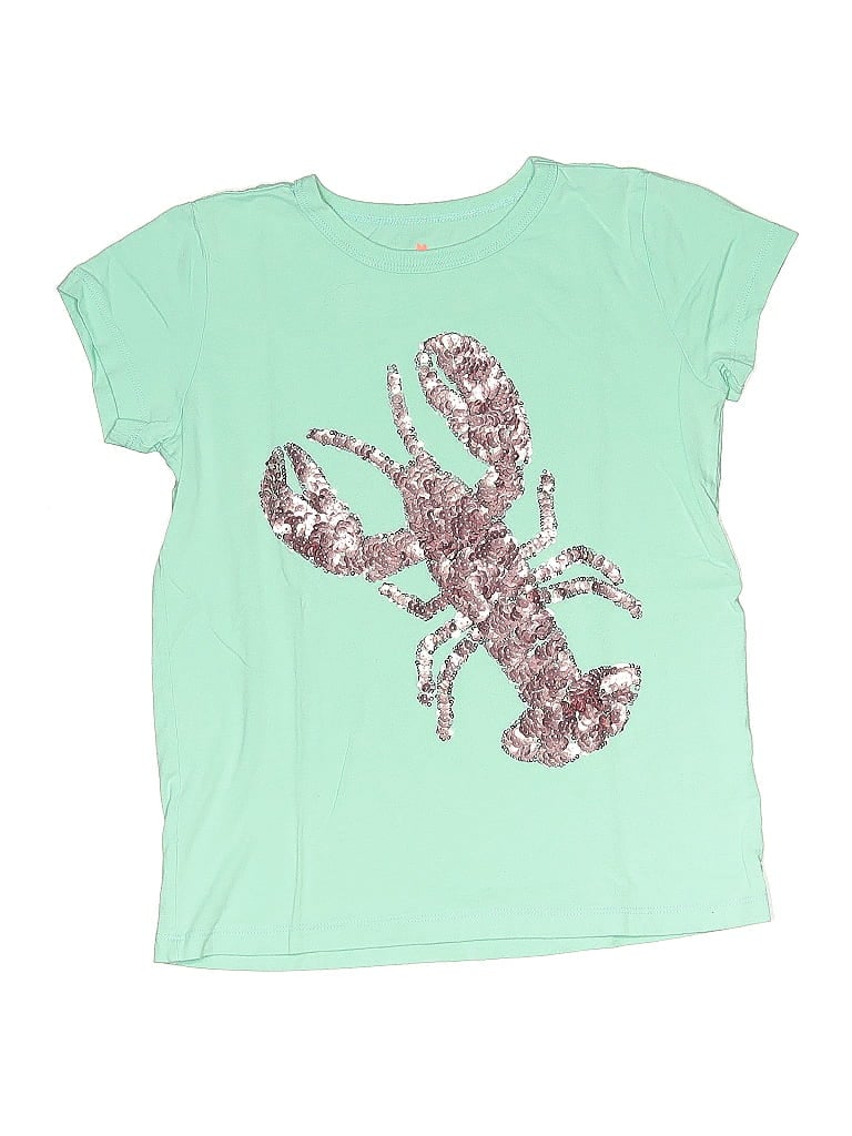 Crewcuts 100% Cotton Teal Short Sleeve T-Shirt Size 8 (big kids) - photo 1