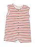 Kate Quinn Organics 100% Organic Cotton Stripes Orange Short Sleeve Outfit Size 6-12 mo - photo 1
