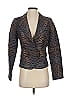 Alberto Makali Chevron-herringbone Gray Blazer Size 4 - photo 1