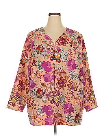 Roaman's 3/4 Sleeve Blouse (view 1)
