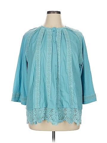 LOGO Lavish 3/4 Sleeve Blouse (view 1)