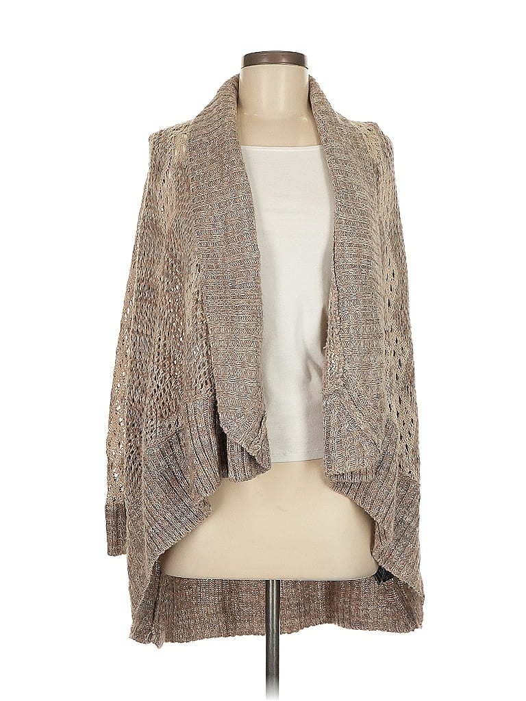 Pre-owned Love Stitch Cardigan Sweater In Brown