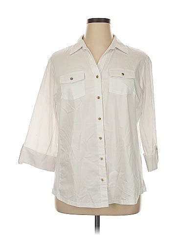 Emily Daniels 3/4 Sleeve Button-Down Shirt (view 1)