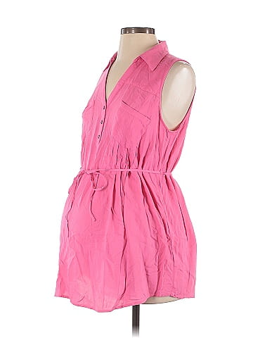 Motherhood Sleeveless Button-Down Shirt (view 1)