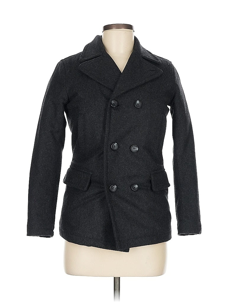 Pre-owned Assorted Brands Coat In Gray