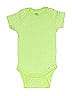 Gerber 100% Cotton Polka Dots Green Short Sleeve Onesie Size 3-6 mo - photo 1