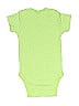 Gerber 100% Cotton Polka Dots Green Short Sleeve Onesie Size 3-6 mo - photo 2