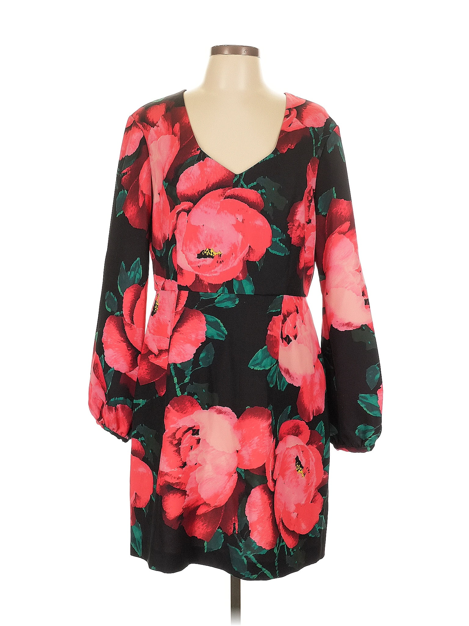 Trina Turk Floral Black Casual Dress Size 12