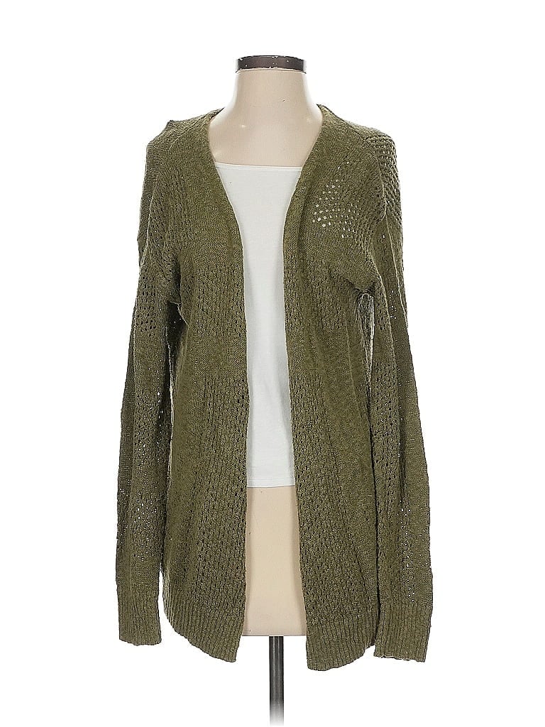 Pre-owned Roxy Cardigan Sweater In Green