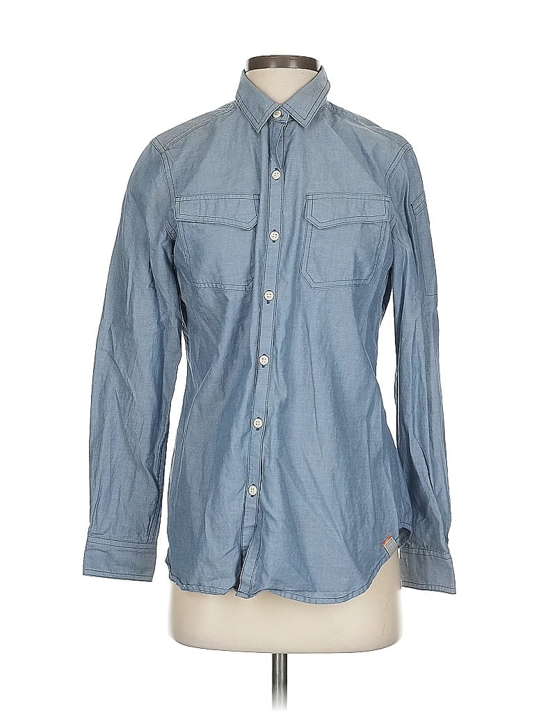 5.11 Tactical Series 100% Cotton Blue Long Sleeve Button-Down Shirt Size S - photo 1