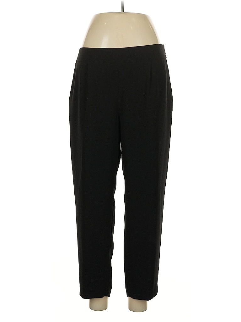 J.Crew Collection 100% Polyester Solid Black Dress Pants Size 8 - photo 1