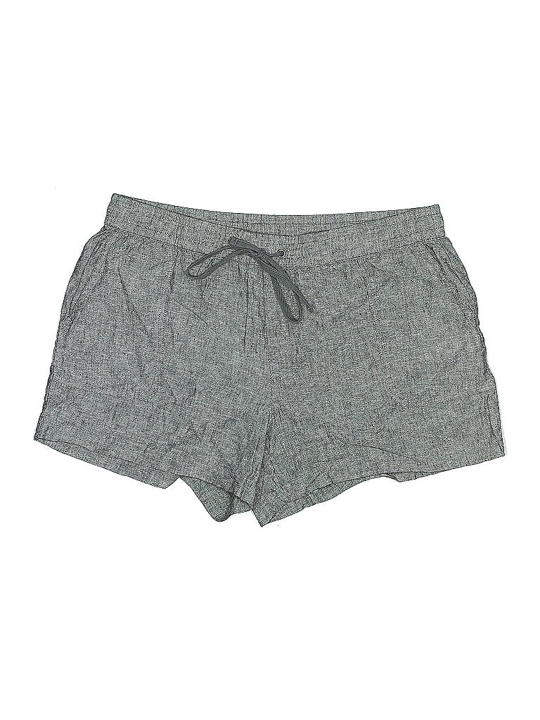 Soho JEANS NEW YORK & COMPANY Chevron-herringbone Gray Shorts Size L - photo 1