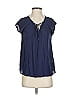Esprit 100% Viscose Blue Sleeveless T-Shirt Size 4 - photo 1