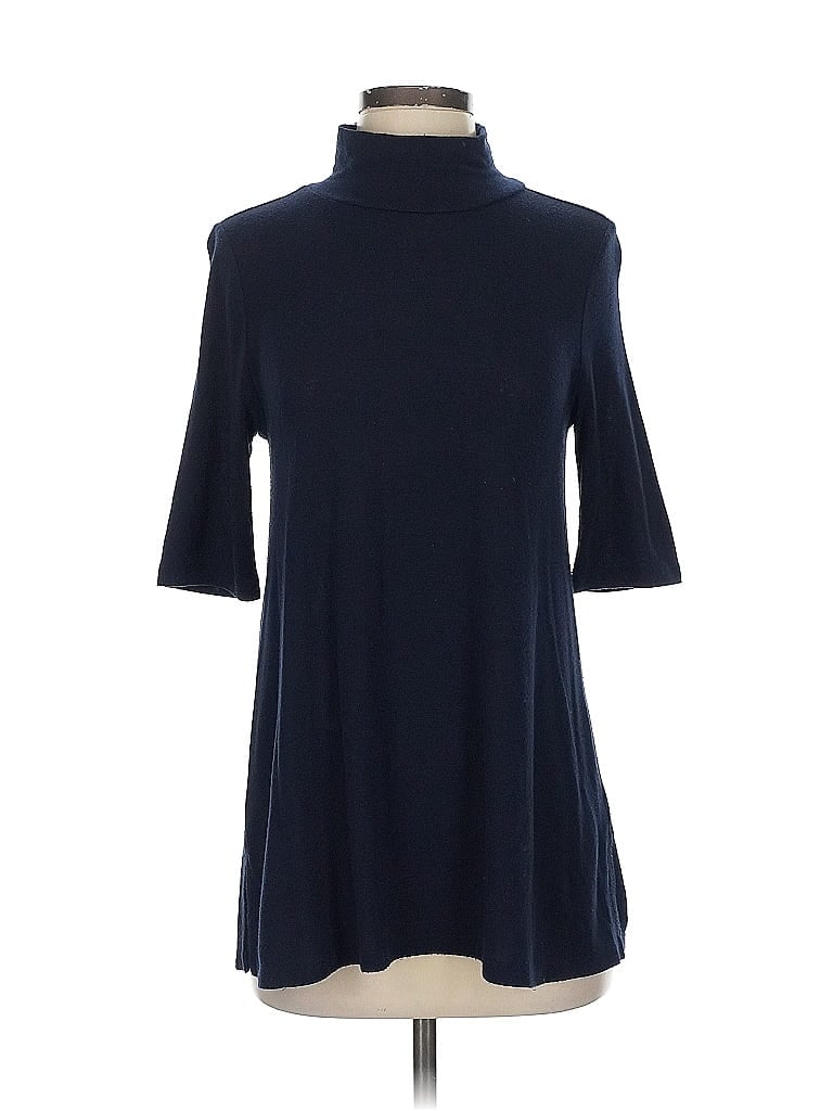 Click to view more detailed imagery on our partner's website Pre-owned Ann Taylor Loft Short Sleeve Turtleneck In Blue