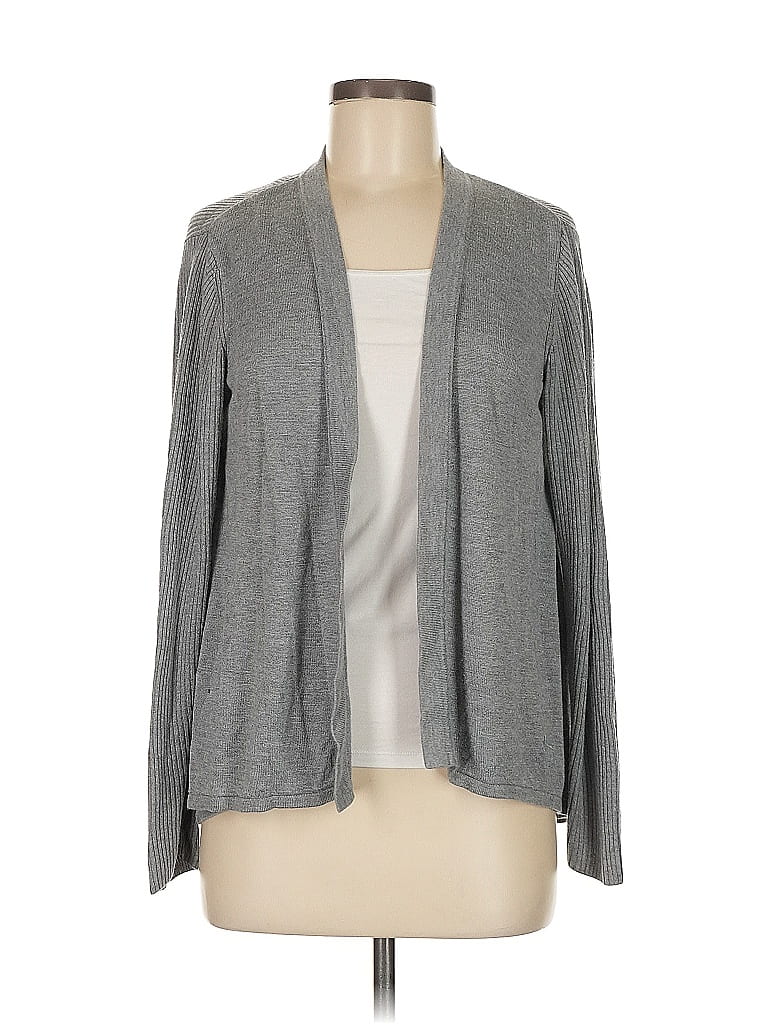 Pre-owned Croft & Barrow Cardigan Sweater In Gray