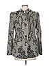 Armani Collezioni Paisley Gray Wool Blazer Size 10 - photo 1