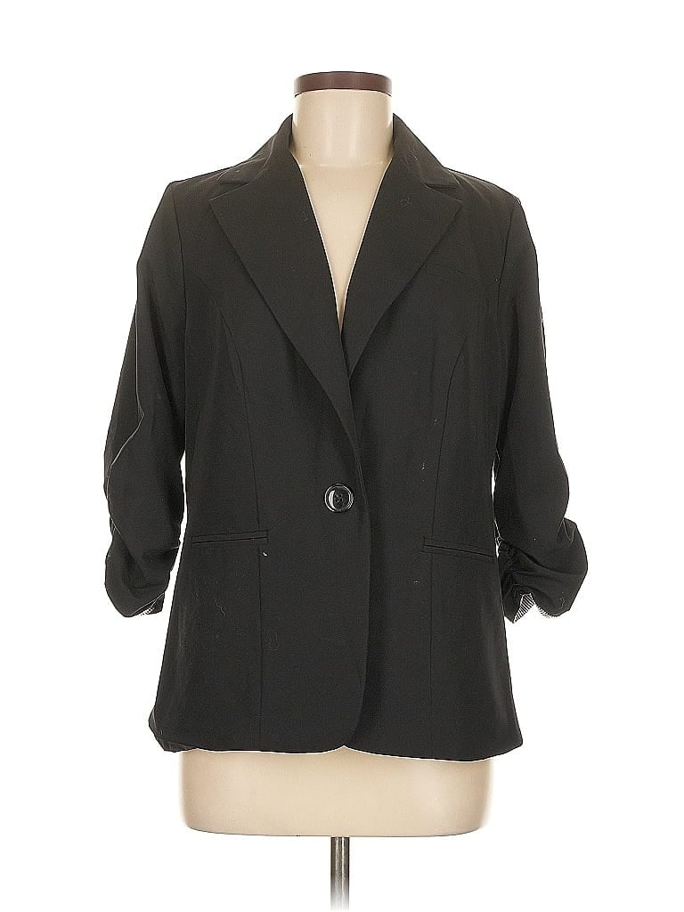 Pre-owned Torrid Blazer Jacket In Black